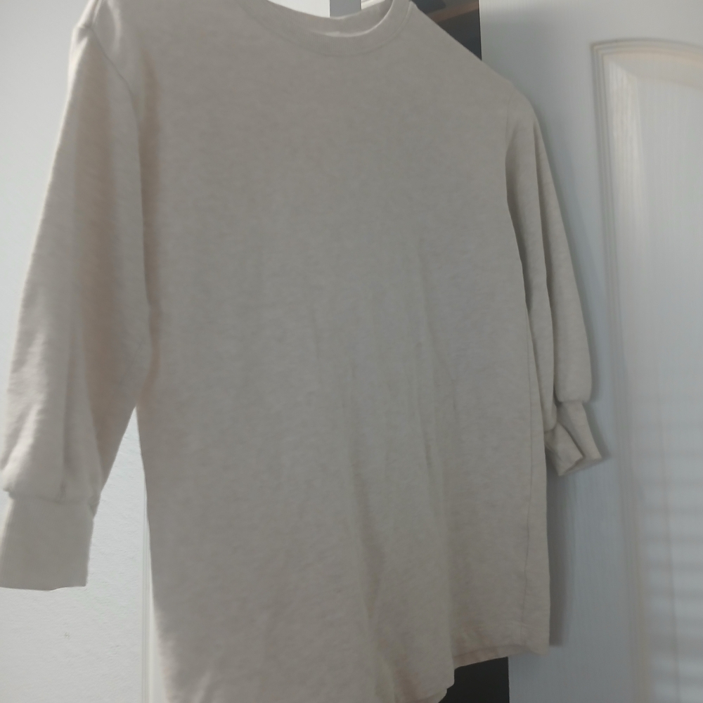 H&M Beige Long Sleeve Top
